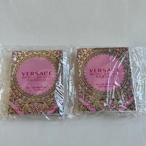 Two Versace Bright Crystal Spray Samples